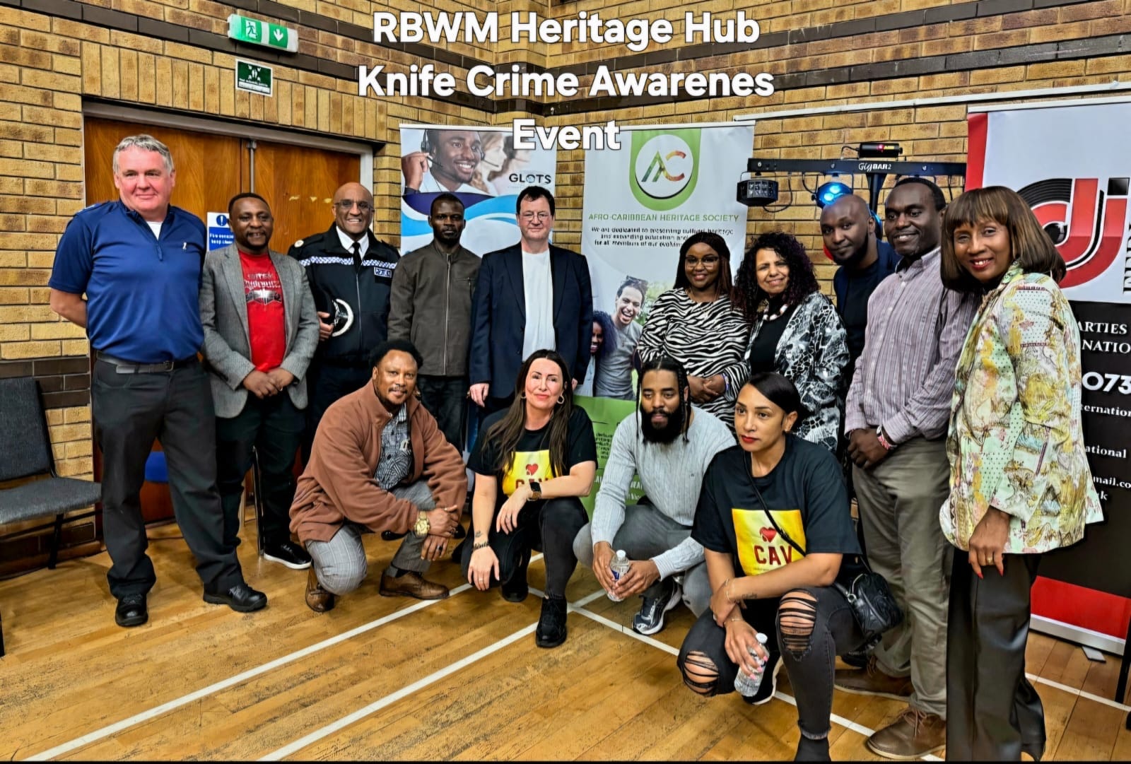 RBWM Heritage Hub Knife Crime Awareness Event group photo